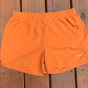 Orange athletic shorts